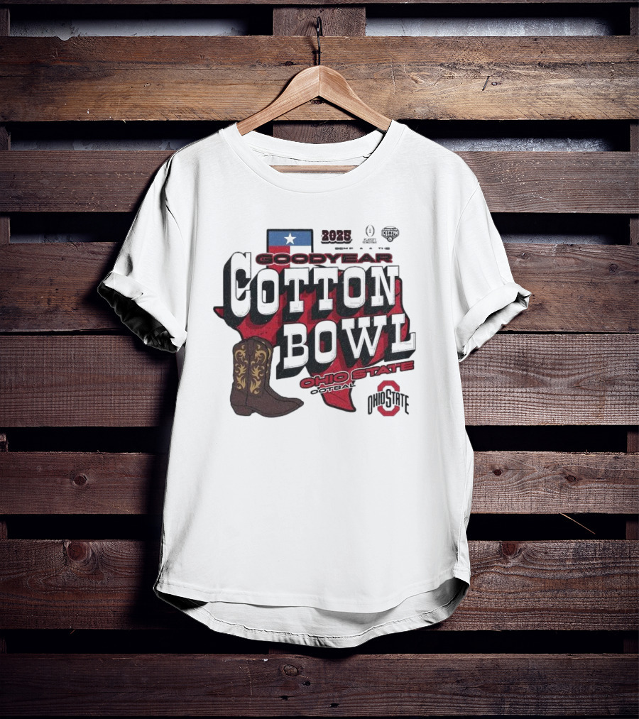 Ohio State 2025 Goodyear Cotton Bowl Classic Football Playoff Bound T-Shirt