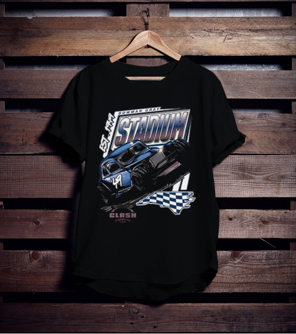 Bowman Gray Stadium Vintage Car EST 1949 Cook Out Clash Racing T-Shirt