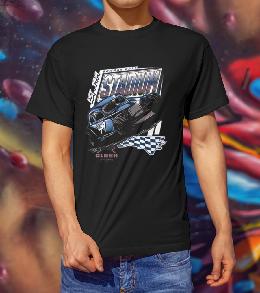 Bowman Gray Stadium Vintage Car EST 1949 Cook Out Clash Racing T-Shirt