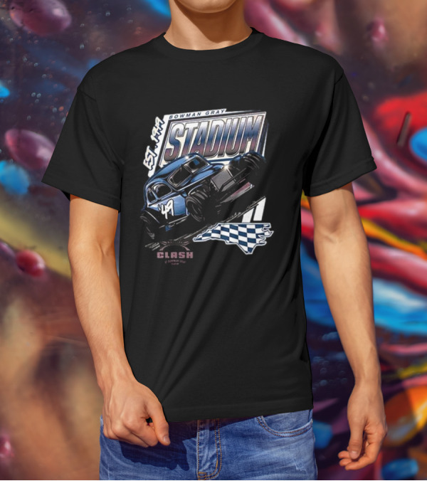 Bowman Gray Stadium Vintage Car EST 1949 Cook Out Clash Racing T-Shirt