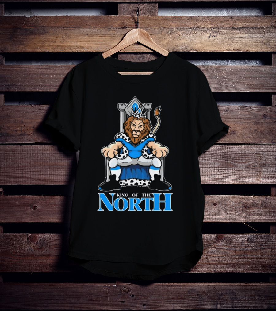 Detroit Lions King Of The North 2025 Lions Throne T-Shirt