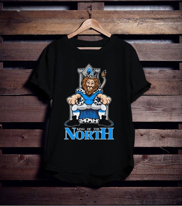 Detroit Lions King Of The North 2025 Lions Throne T-Shirt