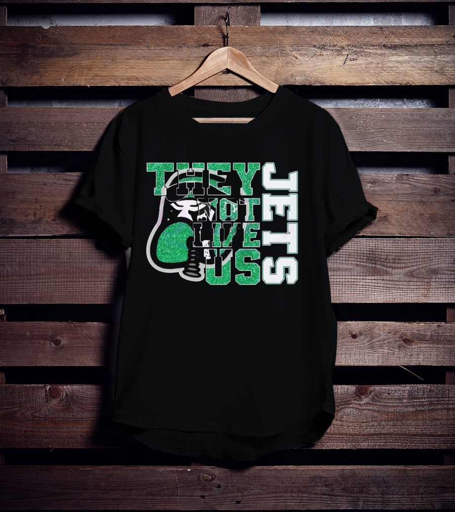 They Not Like Us Glitter New York Jets 2025 T-Shirt