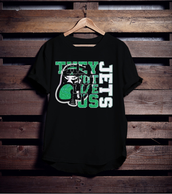 They Not Like Us Glitter New York Jets 2025 T-Shirt