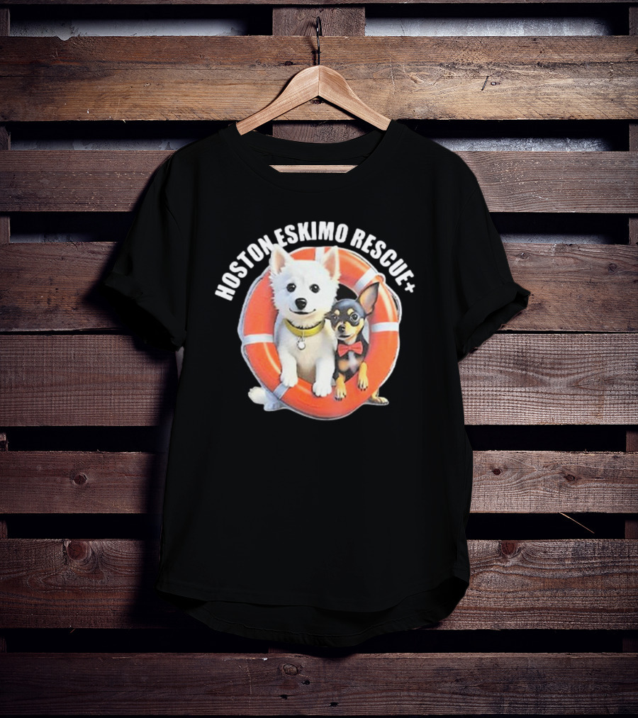 HOSOTN ESKIMO RESCUE DOGS IN LIFEBUOY T-Shirt