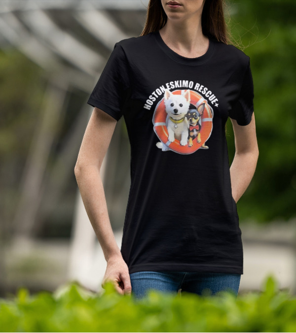 HOSOTN ESKIMO RESCUE DOGS IN LIFEBUOY T-Shirt
