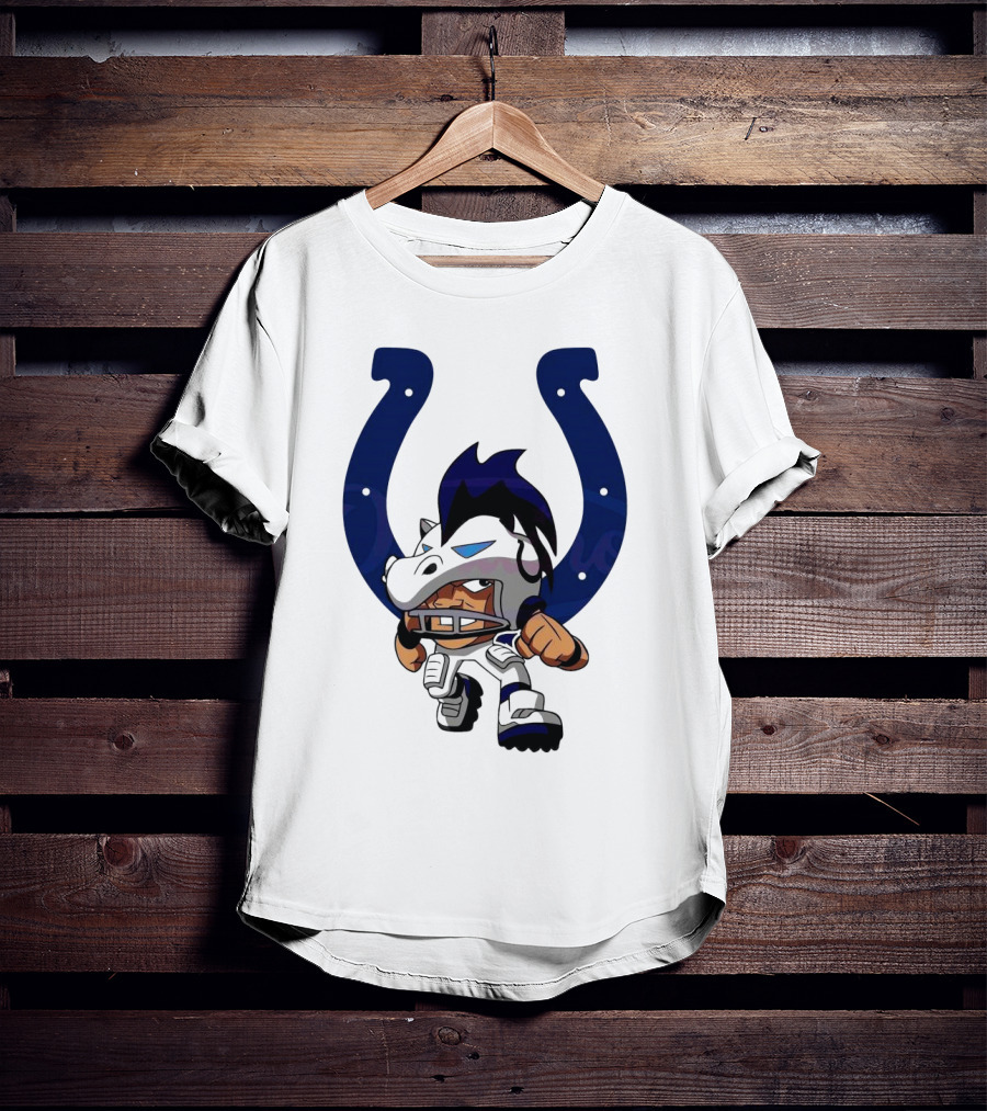 Indianapolis Colts Rush Zone NFL Character 2025 T-Shirt
