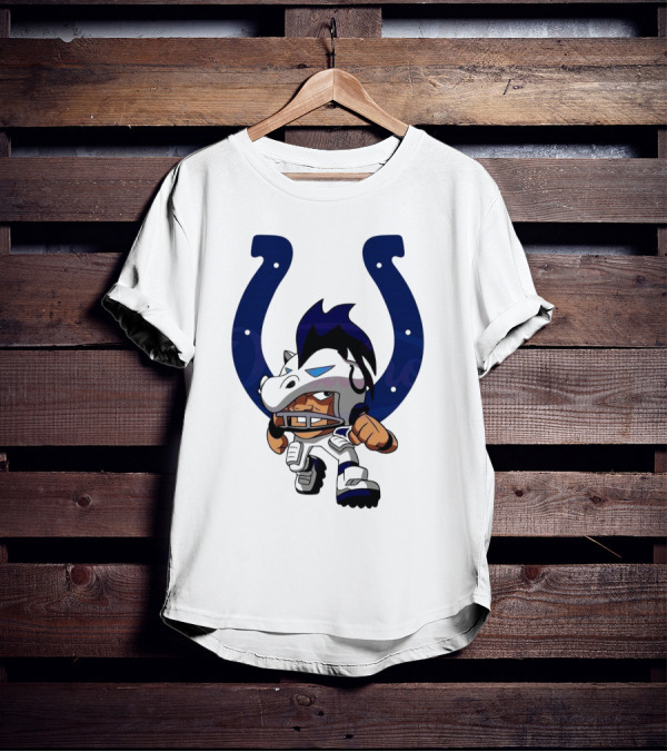 Indianapolis Colts Rush Zone NFL Character 2025 T-Shirt