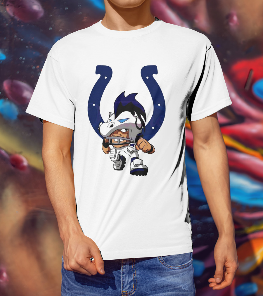 Indianapolis Colts Rush Zone NFL Character 2025 T-Shirt