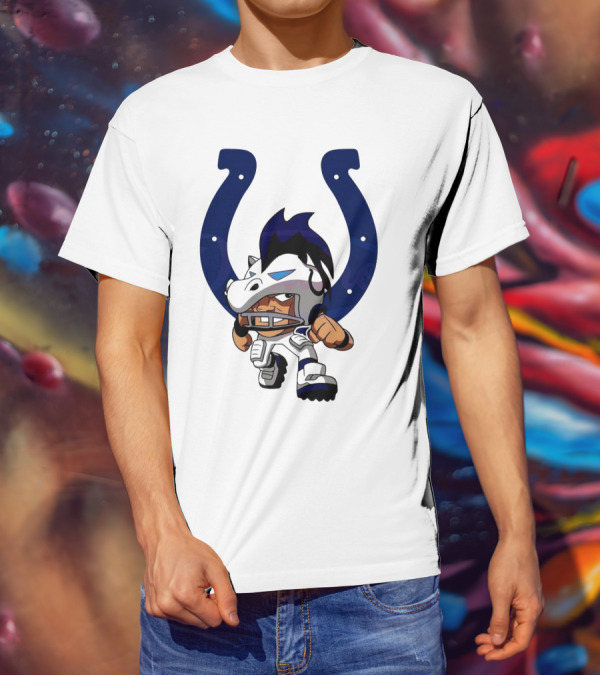 Indianapolis Colts Rush Zone NFL Character 2025 T-Shirt