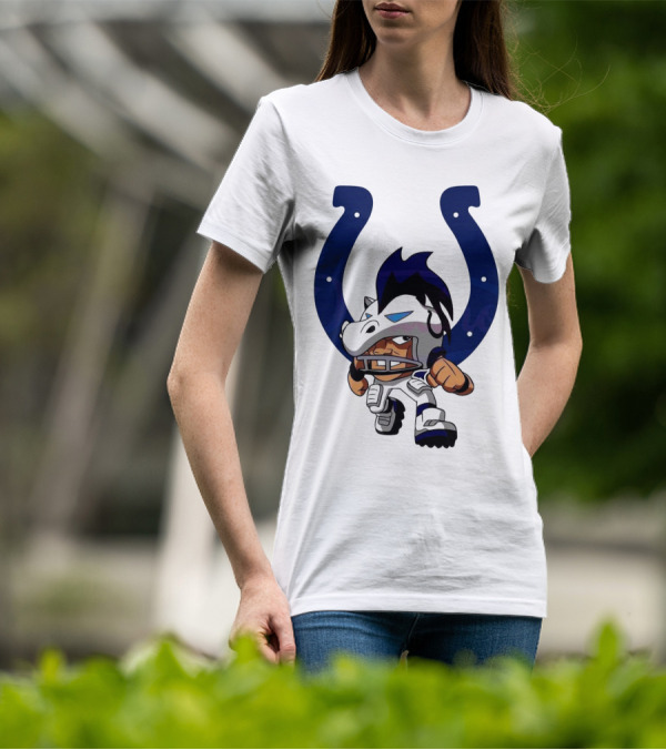 Indianapolis Colts Rush Zone NFL Character 2025 T-Shirt