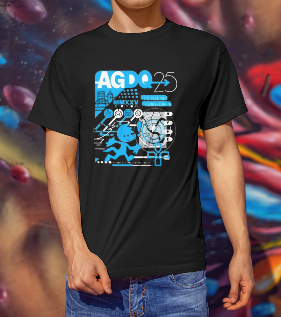 AGDQ 25 Pittsburgh Pennsylvania MMXXV Hype Speed Run Event T-Shirt