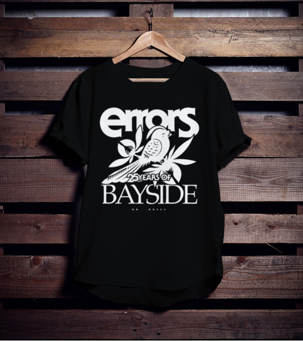 Errors 25 Years Of Bayside Bird And Flowers T-Shirt