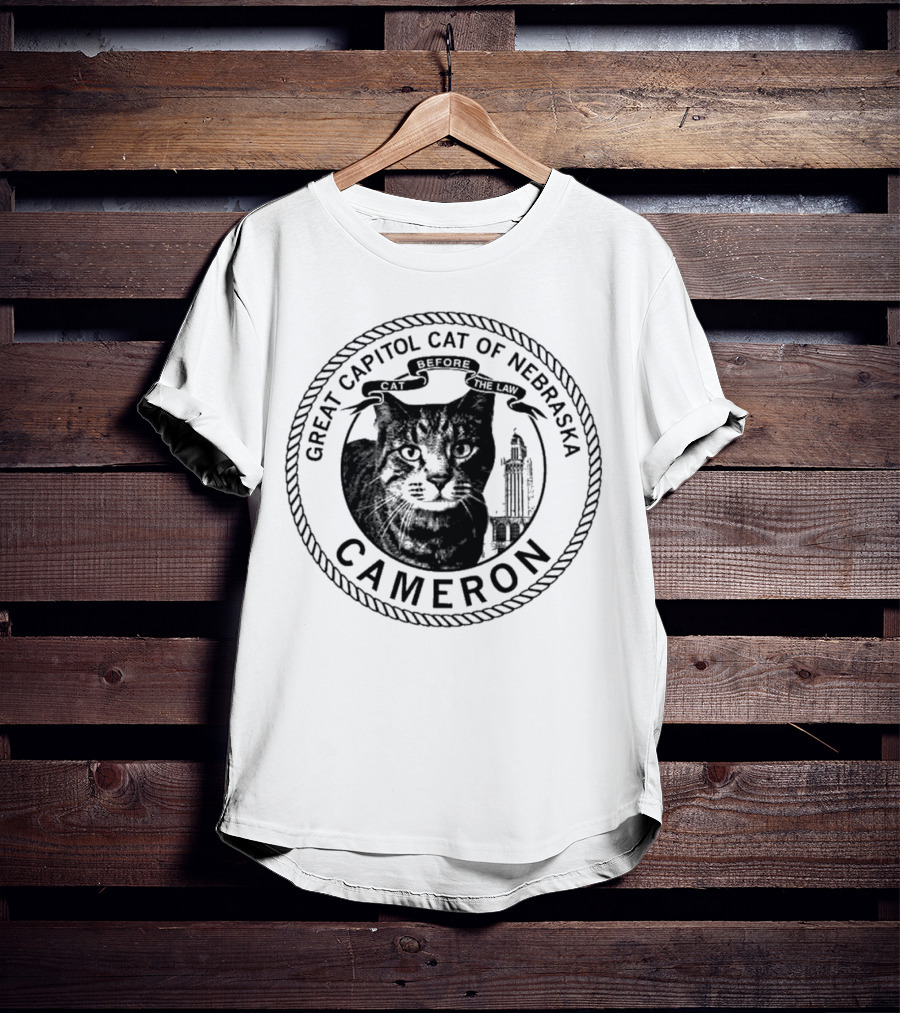 Cameron Great Capitol Cat Before The Law Of Nebraska T-Shirt