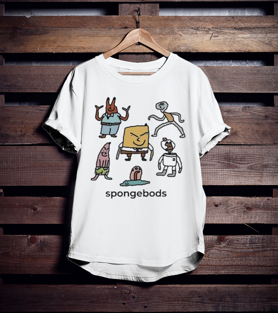Dalesbits Spongebods Character Lineup T-Shirt