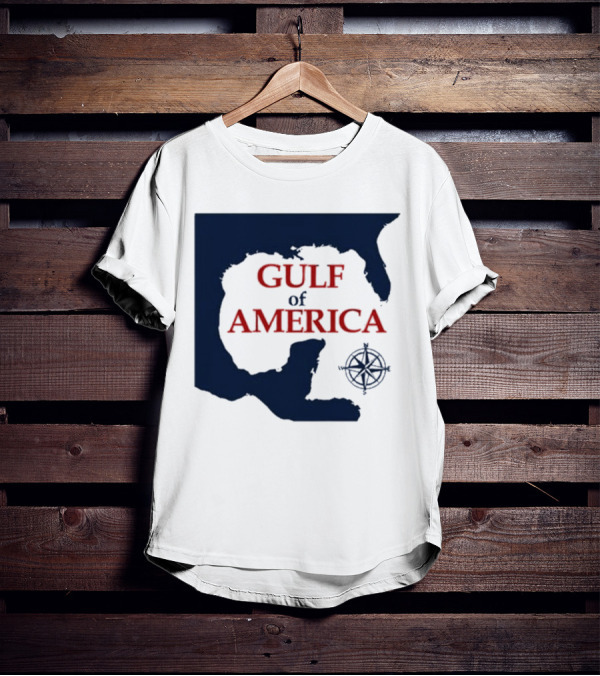 Gulf Of America Map Mark Kaye Compass T-Shirt