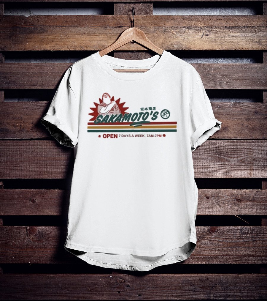 Sakamoto's Open 7 Days A Week Sheeeeshiba 7AM-7PM T-Shirt