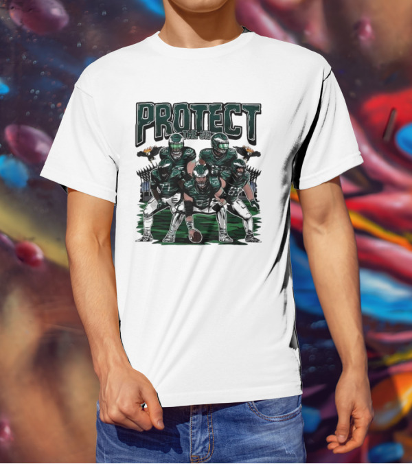 Eagles Protect The 215 Football Team Players And Mascot Elements T-Shirt