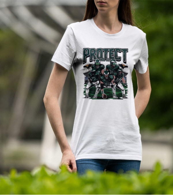 Eagles Protect The 215 Football Team Players And Mascot Elements T-Shirt