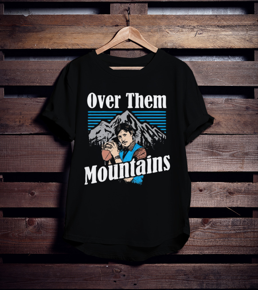 Uncle Rico Throwing Football Over Them Mountains T-Shirt