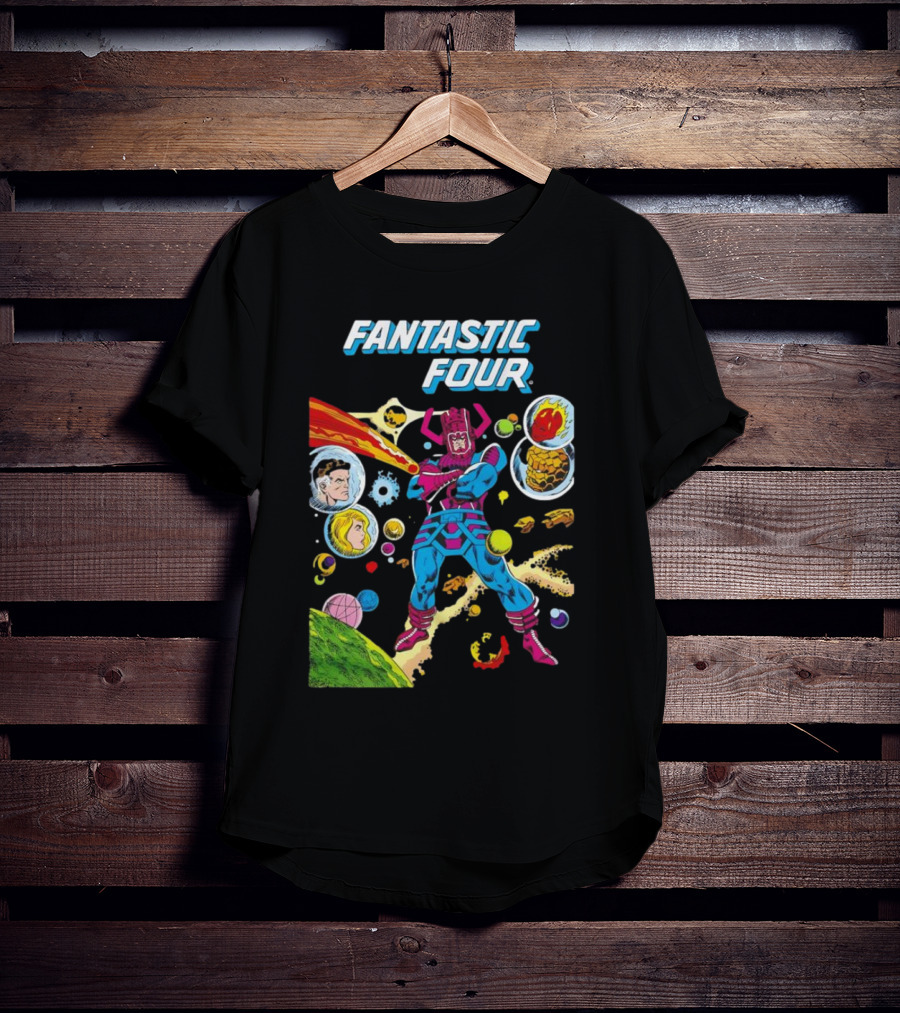 Fantastic Four Galactus Cosmic Adventure Comic T-Shirt
