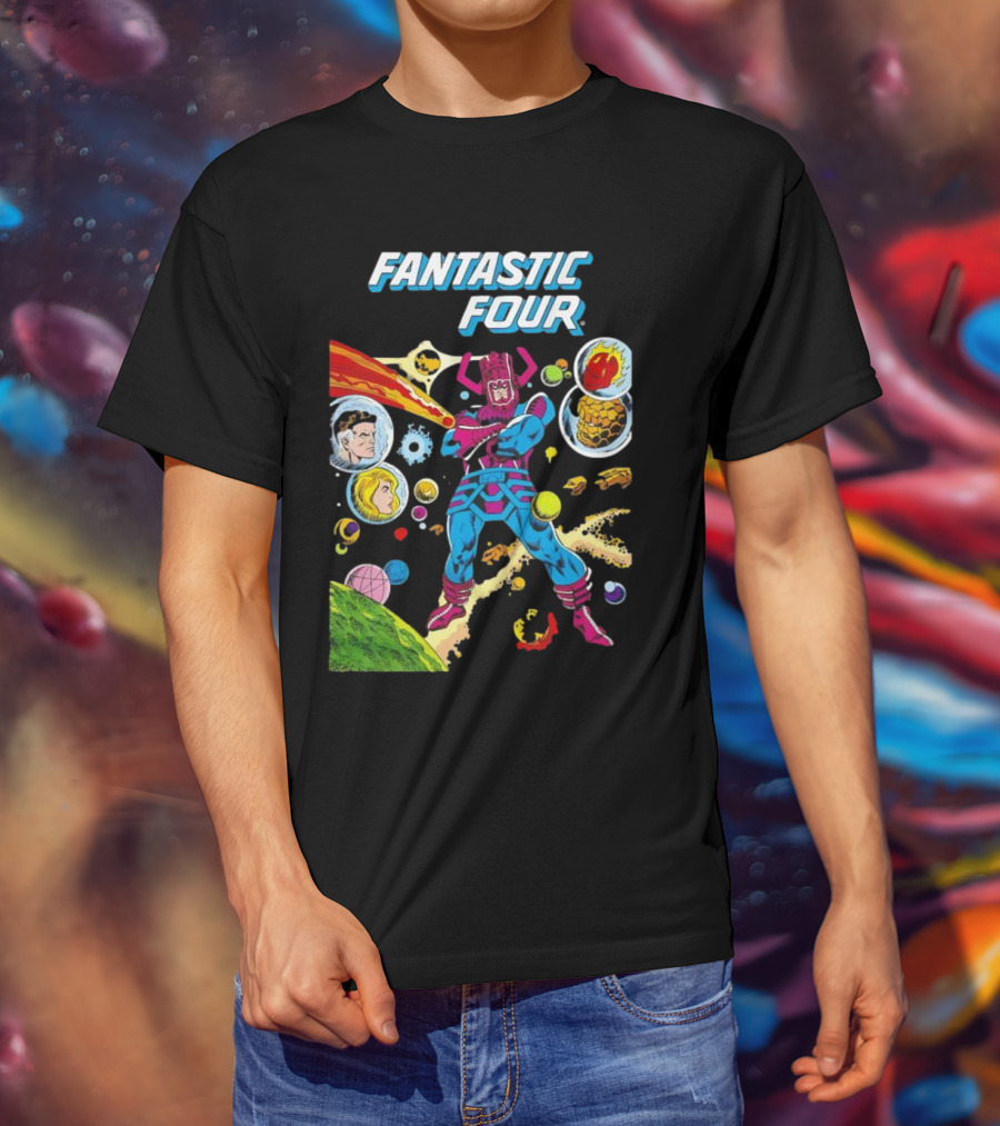 Fantastic Four Galactus Cosmic Adventure Comic T-Shirt
