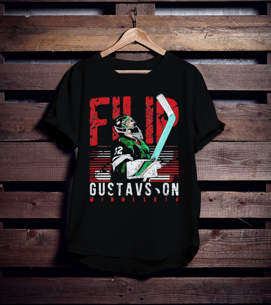 Filip Gustavsson Minnesota Vintage Hockey Player NHL Wild T-Shirt