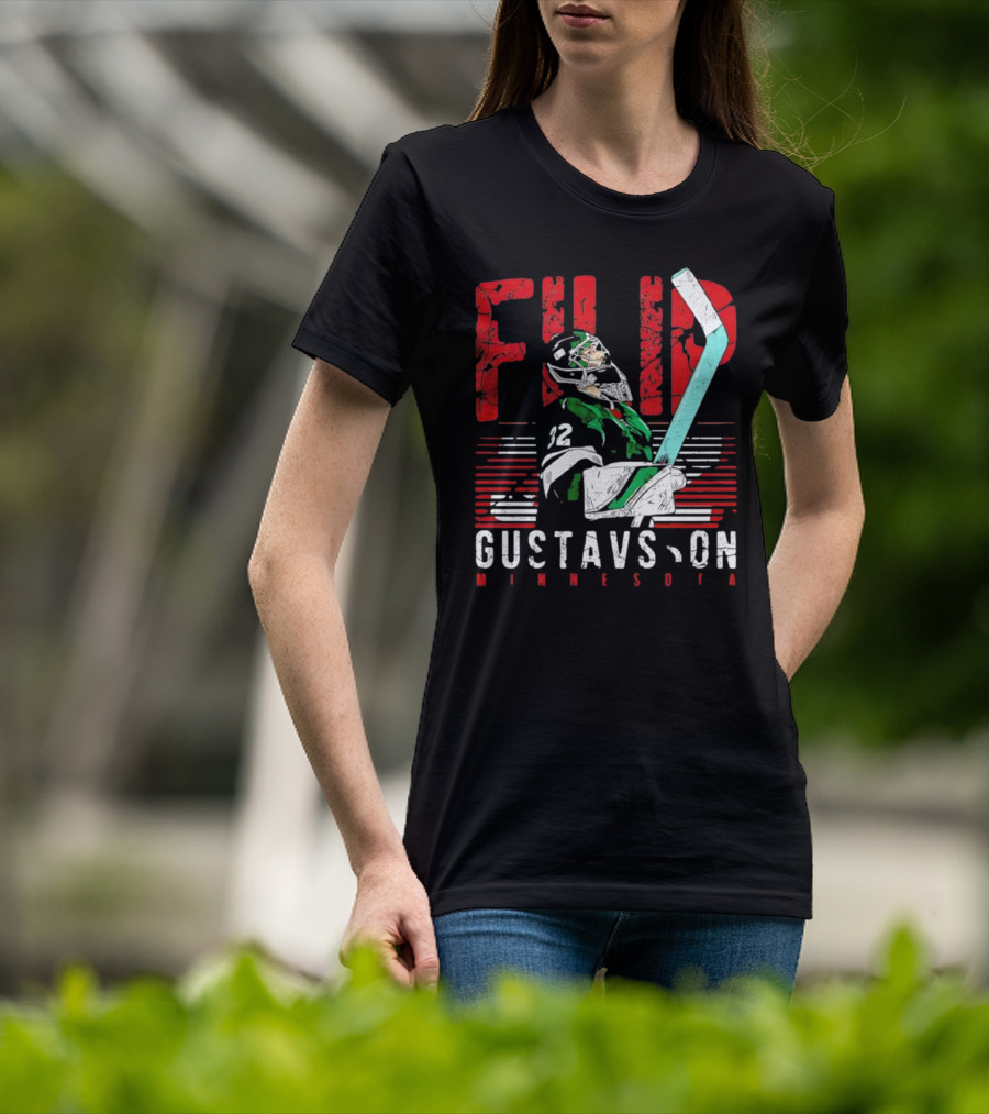 Filip Gustavsson Minnesota Vintage Hockey Player NHL Wild T-Shirt