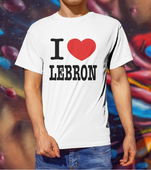 I Love LeBron Heart T-Shirt