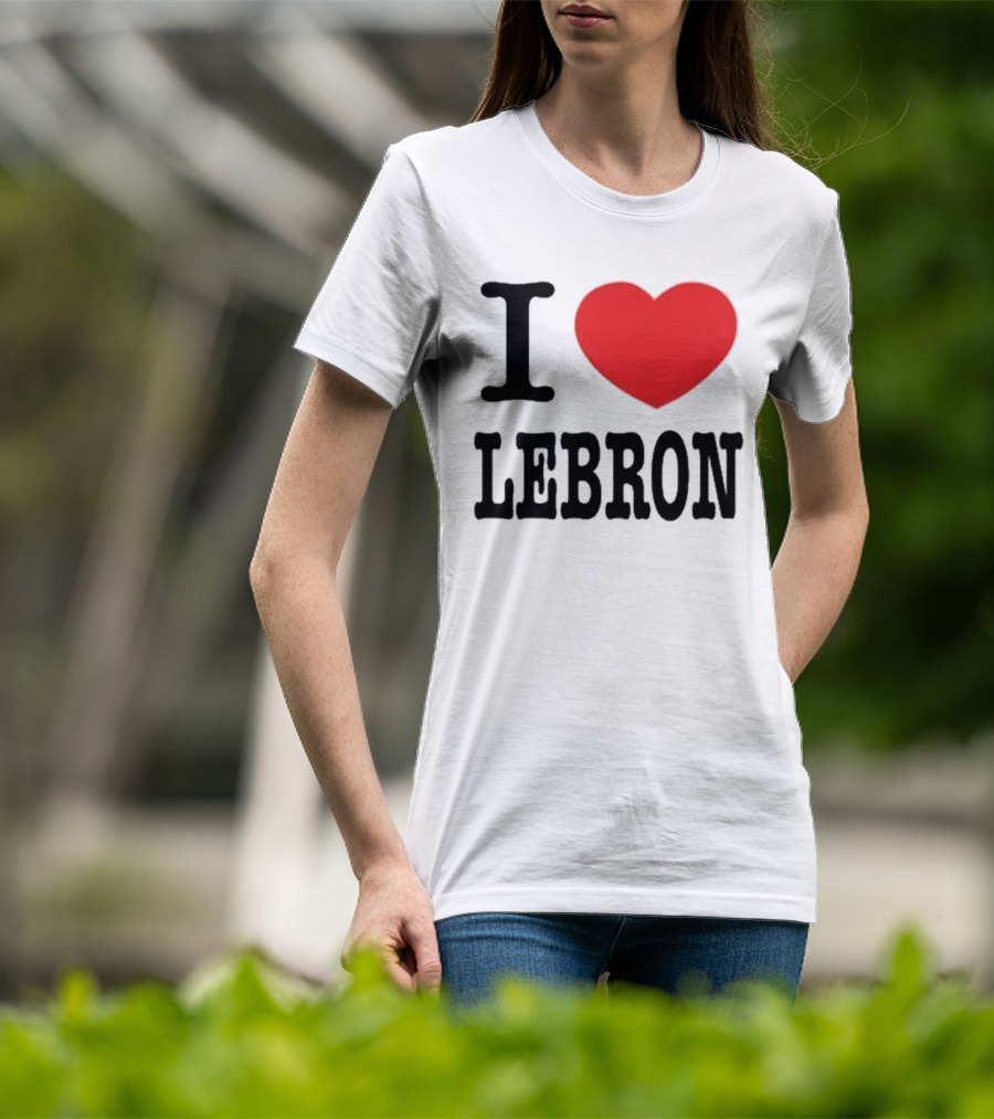 I Love LeBron Heart T-Shirt