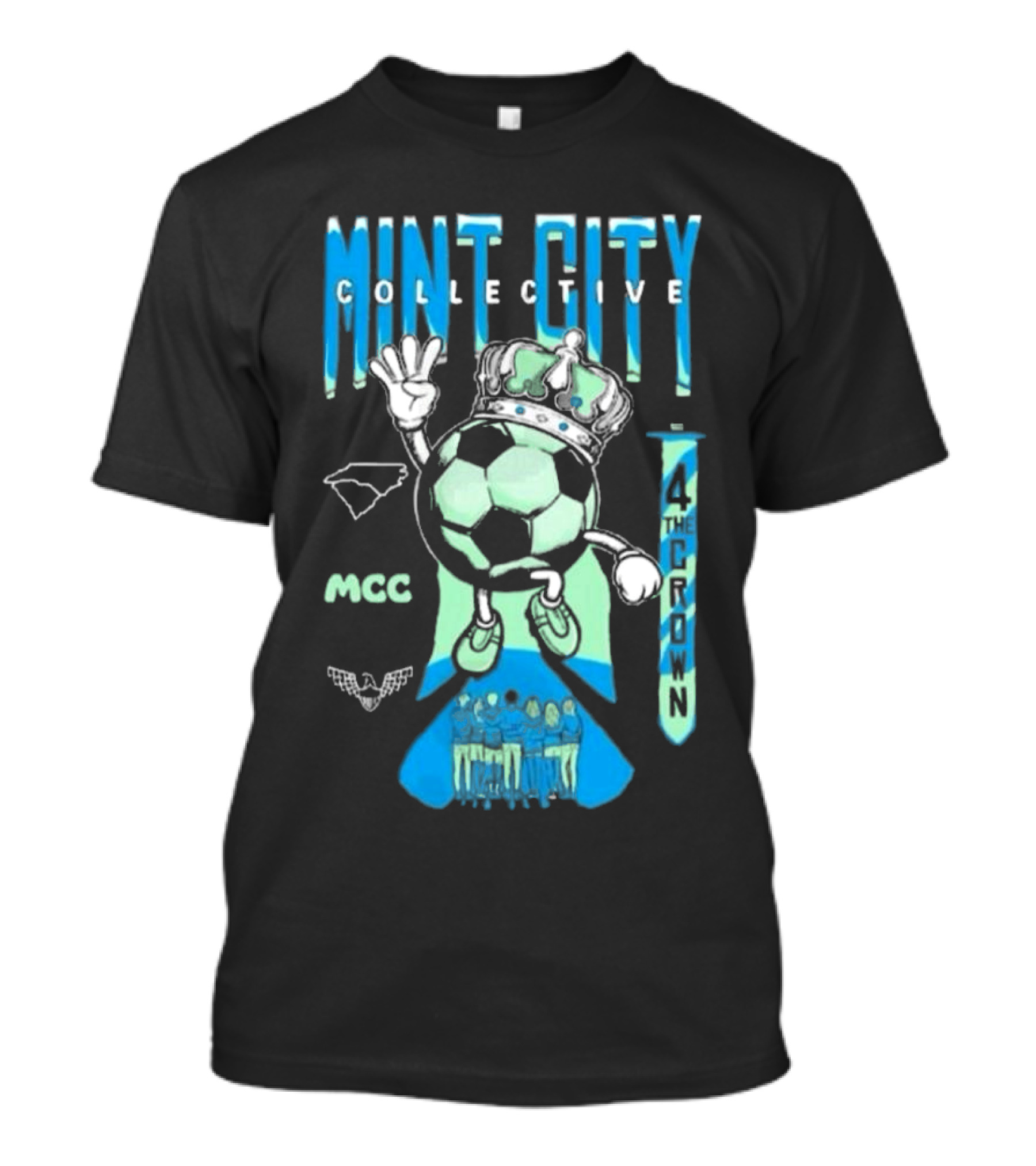 Mint City Collective Soccer Crown MCC 2025 Membership 4 The Crown T-Shirt