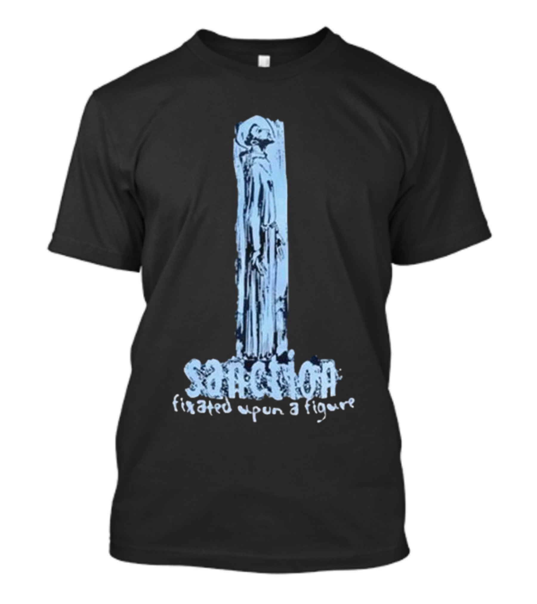 Sanction Fixated Upon A Figure 2025 Blue Monochrome T-Shirt