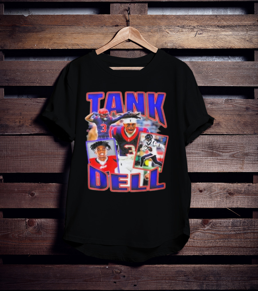 Tank Dell Football Triple Threat Texans Player Highlights T-Shirt