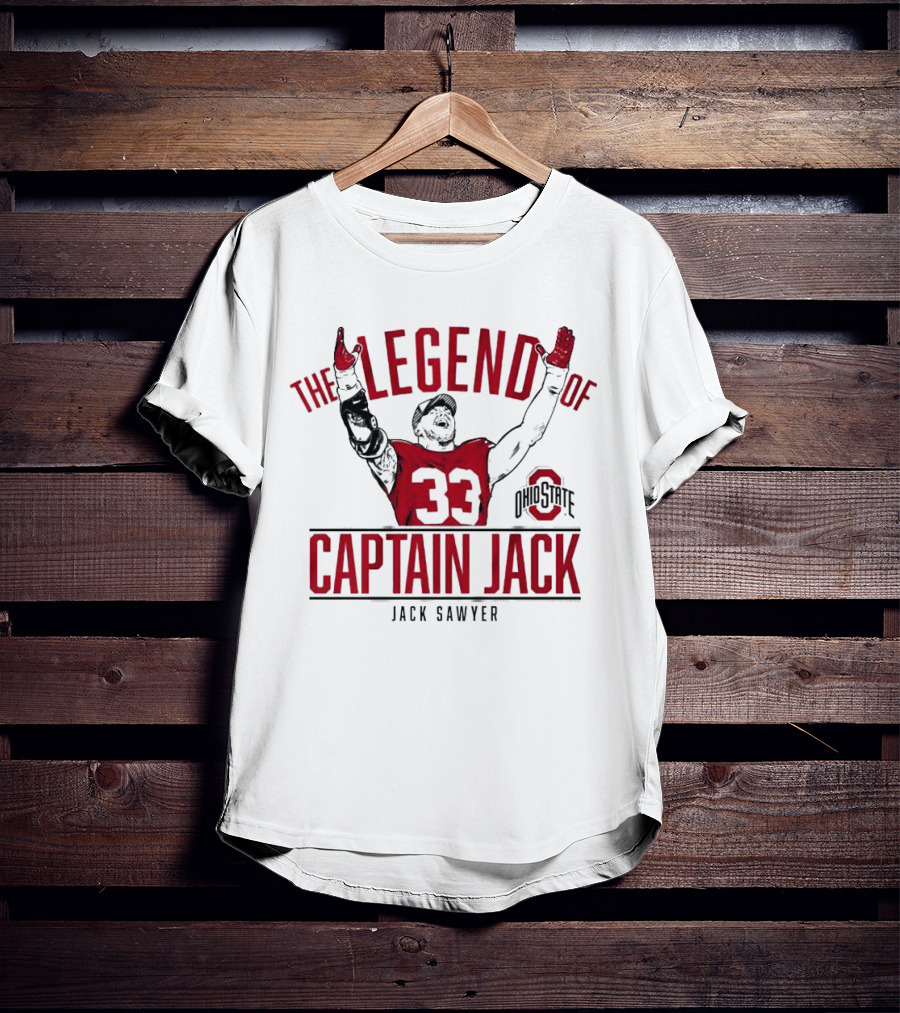 Ohio State Football The Legend Of Captain Jack Sawyer 33 Ohio State T-Shirt