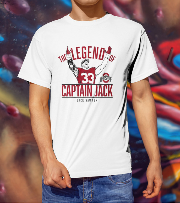 Ohio State Football The Legend Of Captain Jack Sawyer 33 Ohio State T-Shirt