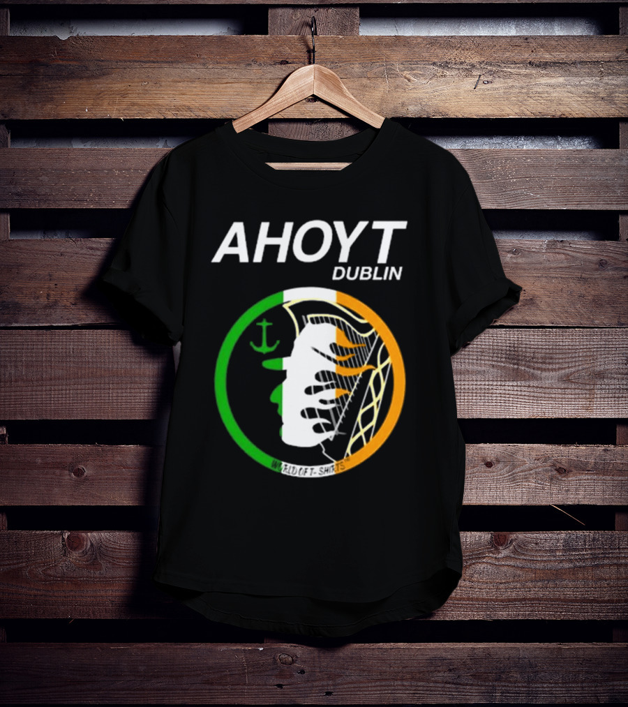AHOYT Dublin Anchor Emblem Irish Tricolor T-Shirt
