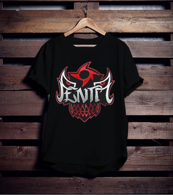 Penta Black And Red Tribal T-Shirt