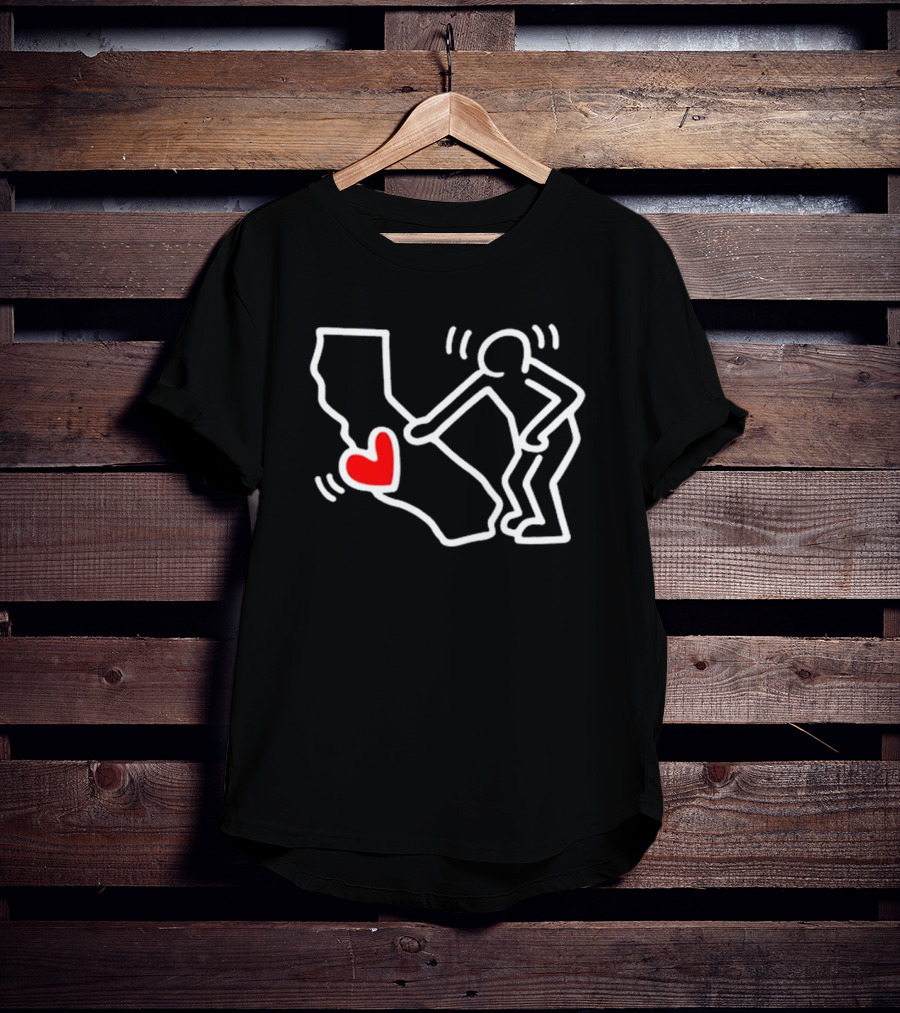 Patti Lapel Sending Love La Heart California Haring T-Shirt