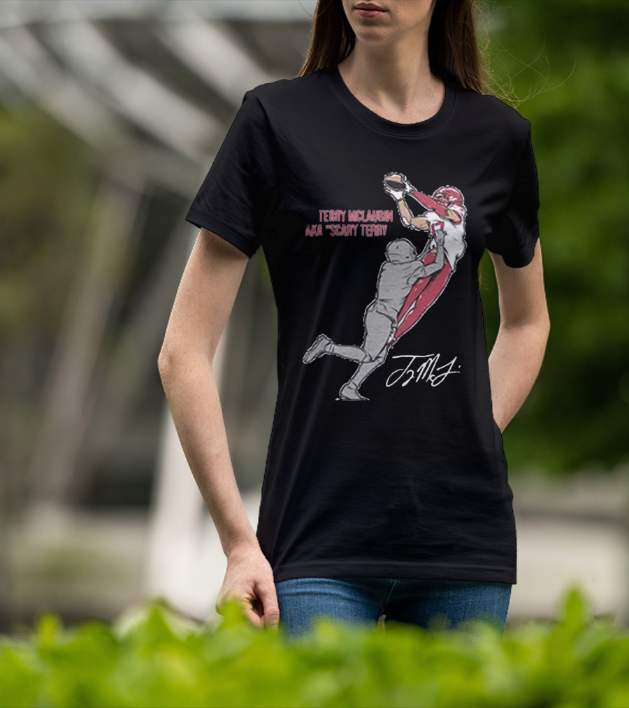 Terry McLaurin AKA Scary Terry Catch Signature T-Shirt