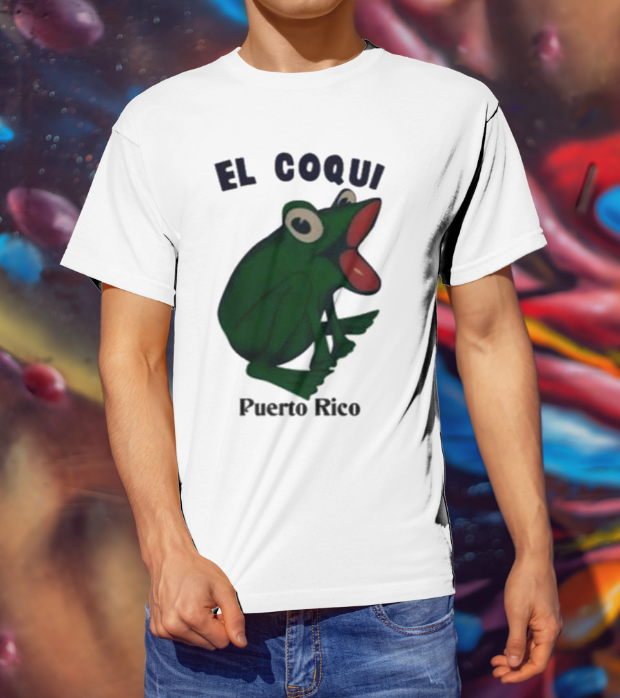 Dios Bunny El Coqui Puerto Rico Frog T-Shirt