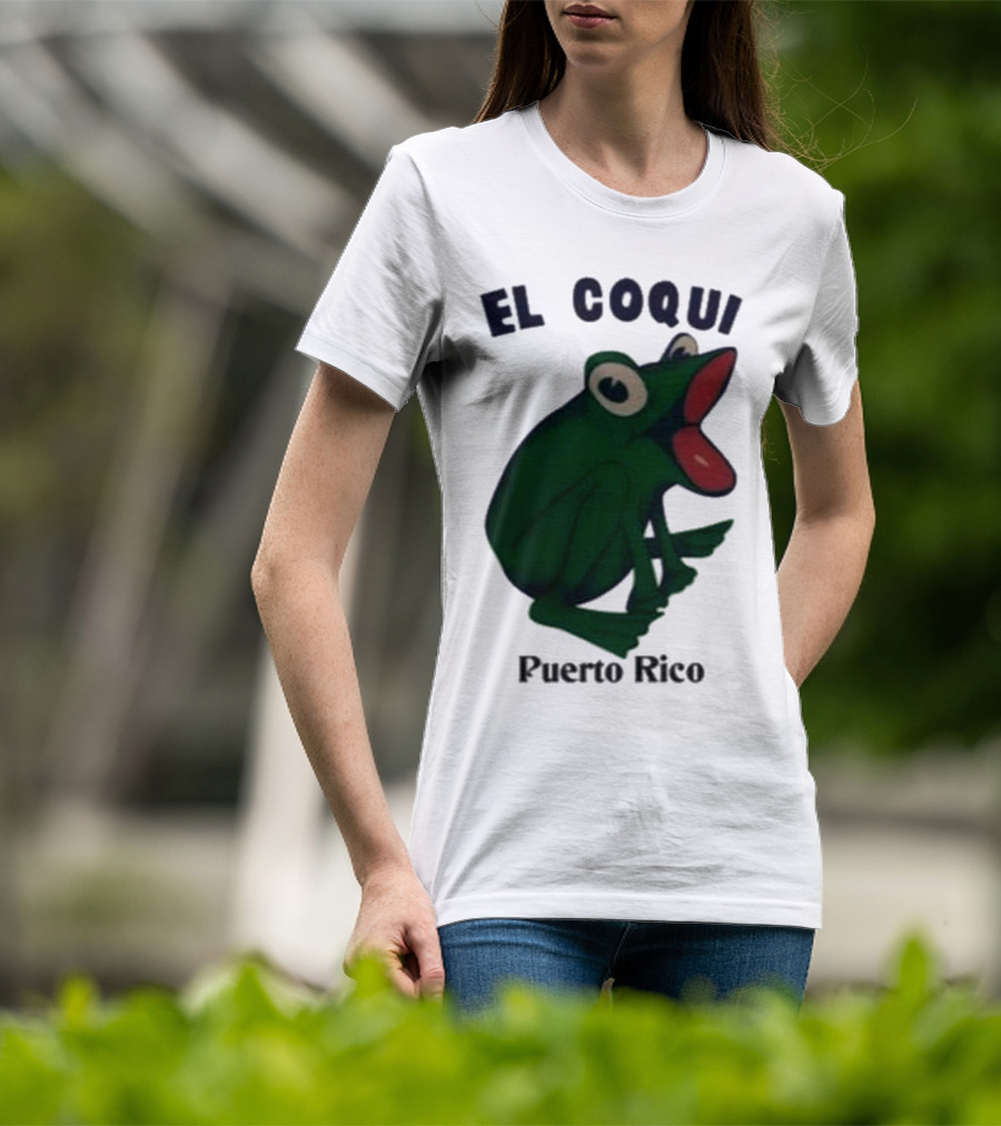 Dios Bunny El Coqui Puerto Rico Frog T-Shirt