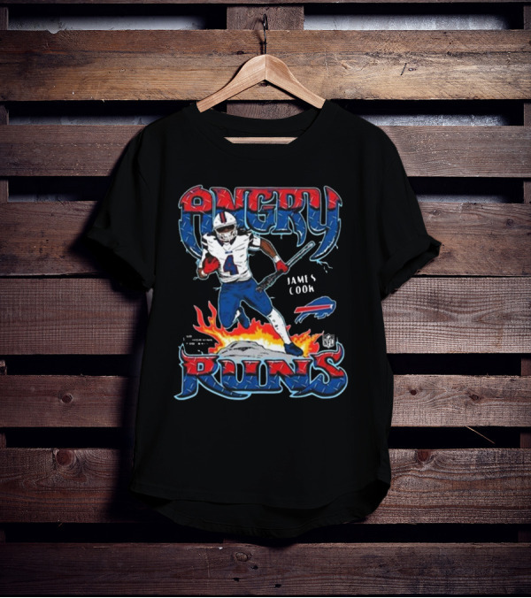 Angry Runs James Cook Buffalo Bills NFL Football T-Shirt