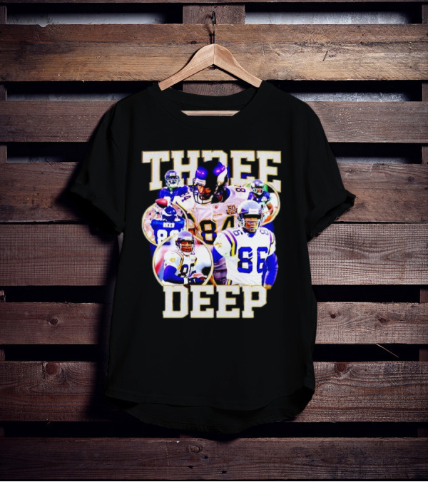 Minnesota Vikings Three Deep Randy Moss Cris Carter Jake Reed Legendary Trio T-Shirt