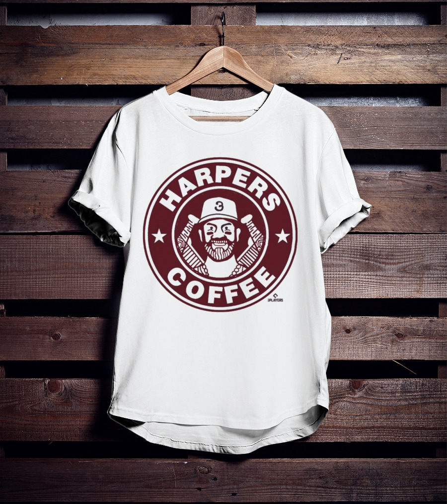 Harpers Coffee Bryce Harper Three MLBPA T-Shirt