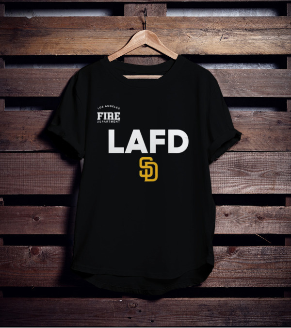 LAFD San Diego Padres Los Angeles Fire Department Gratitude 2025 T-Shirt