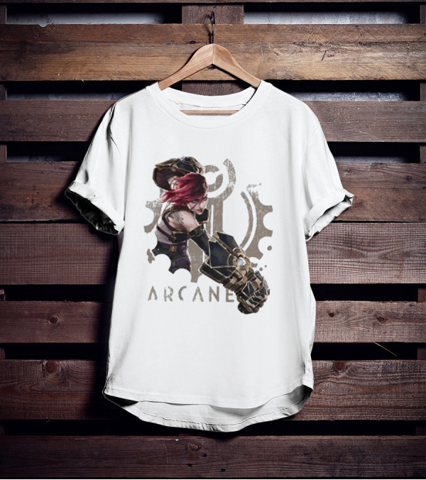 Arcane League Of Legends Violet Fat Hands T-Shirt