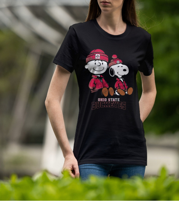 Ohio State Buckeyes Snoopy Peanut Football Team 2025 T-Shirt