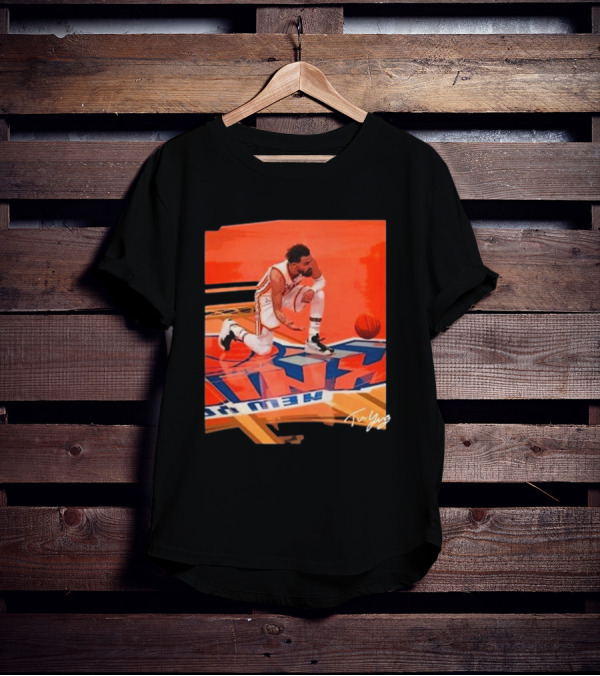 Atlanta Hawks Trae Young Kneeling Basketball New York Signature T-Shirt