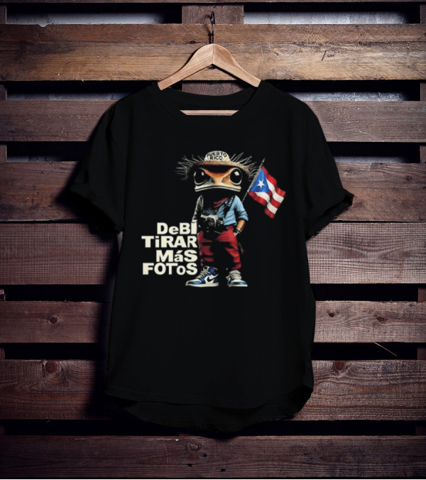 DeBi TiRAR Más FoTOs Puerto Rico Flag Frog Character Shoes T-Shirt