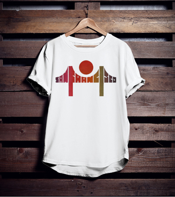 Death Proof Arlene San Francisco Golden Gate Bridge Sun T-Shirt